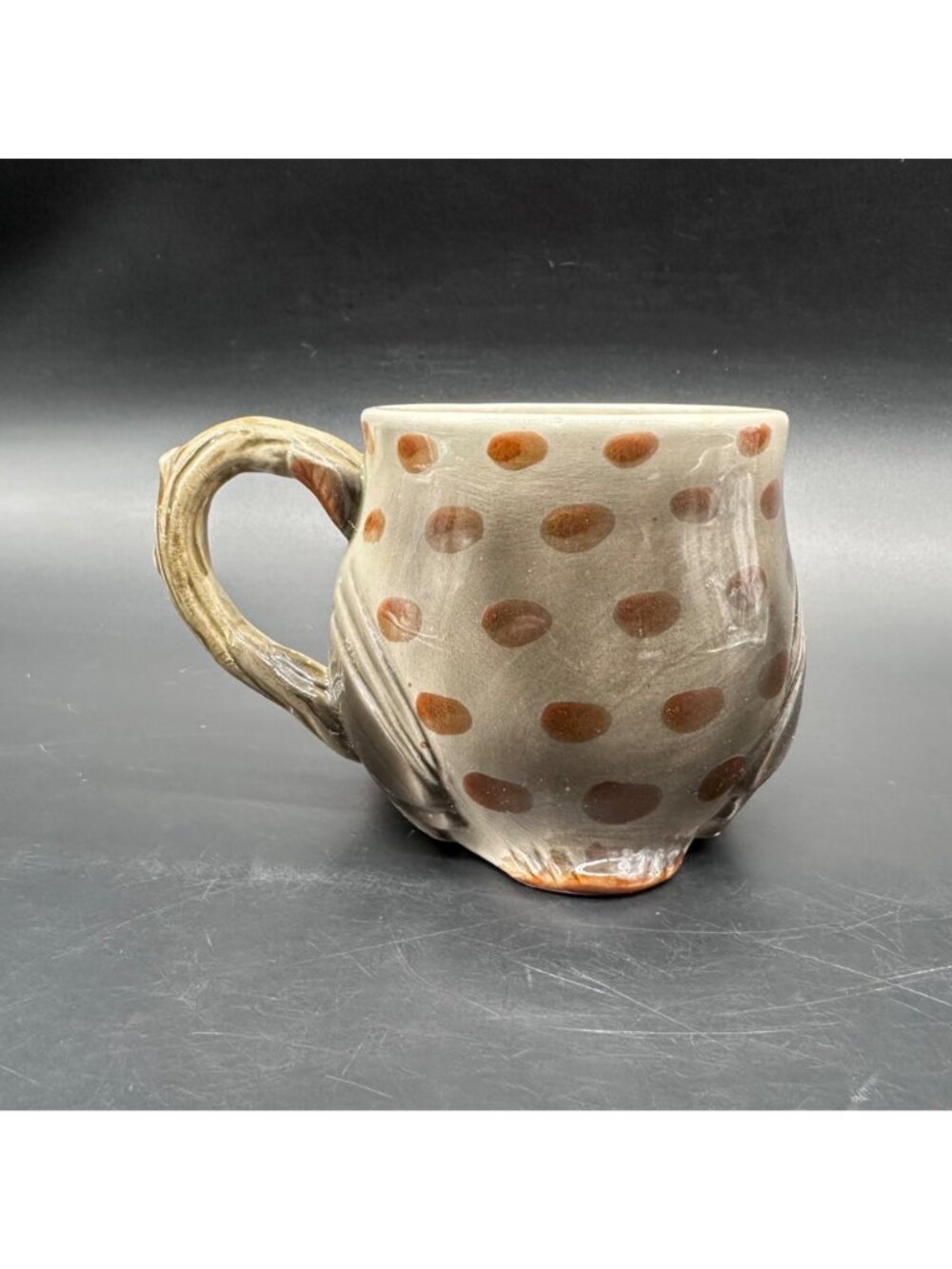 Vintage Owl Mug Fitz And Floyd 1978 Japan Ceramic Brown Orange Quirky Coffee Cup - Picture 4 of 9